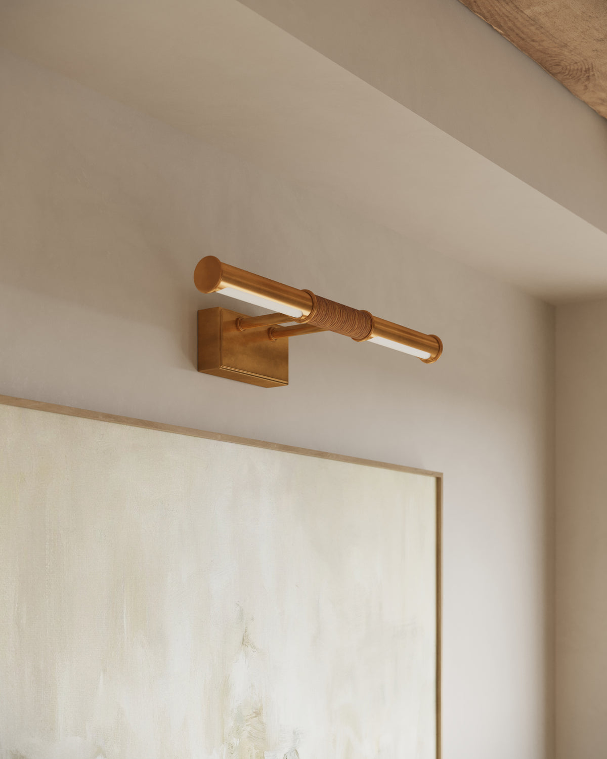 Irwin Picture Light in Aged Brass