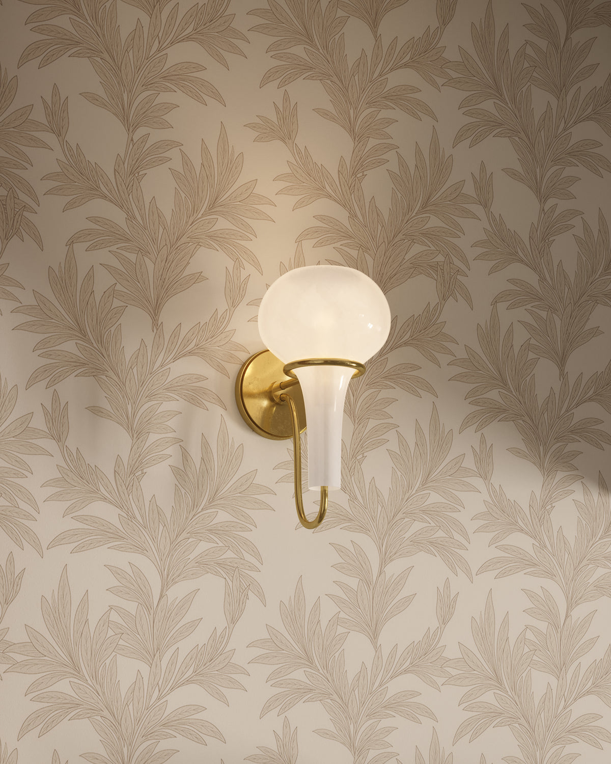 Wilma Wall Sconce in Aged Brass