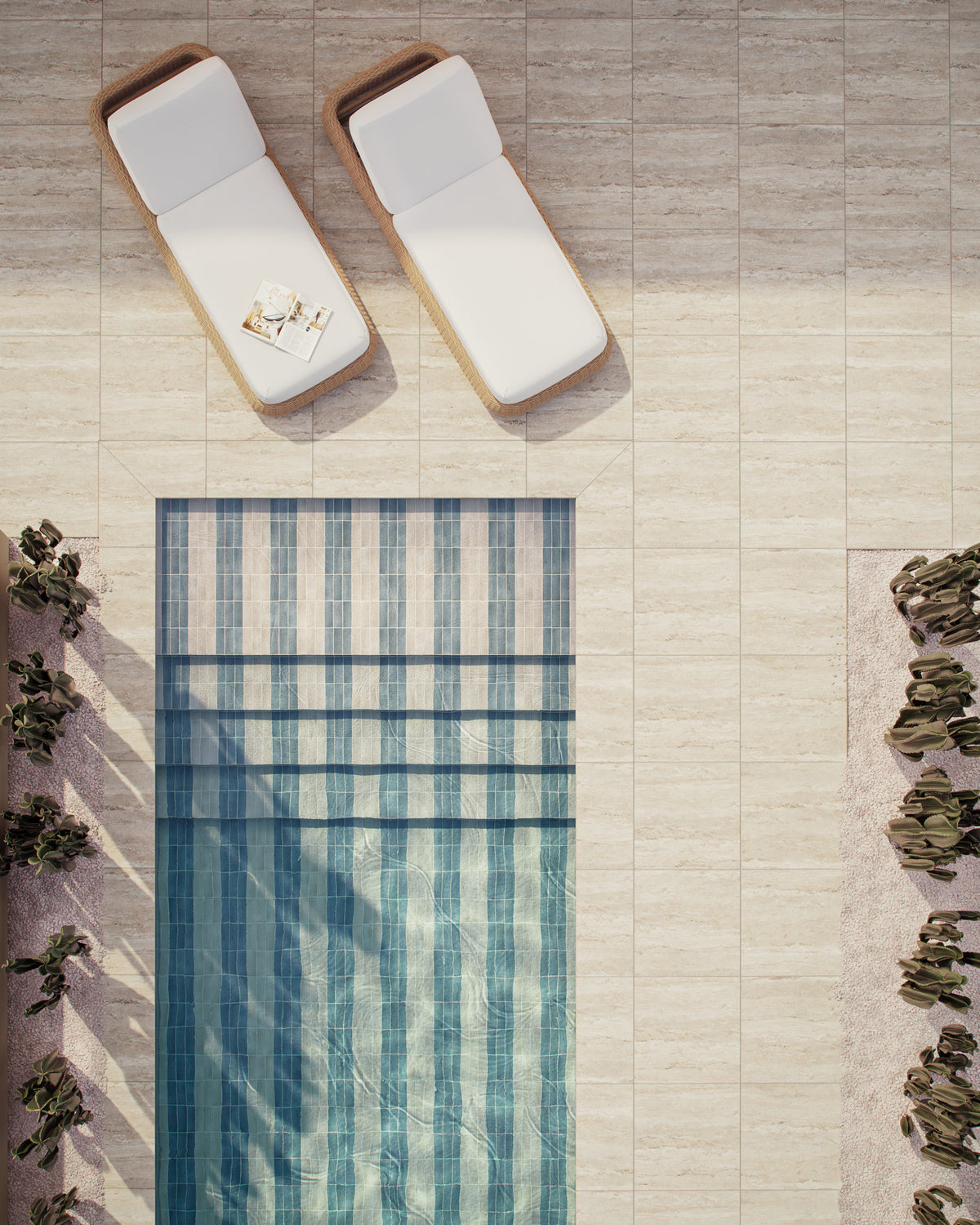 Natasha 2 x 6 Glossy Porcelain Tile in Canvas