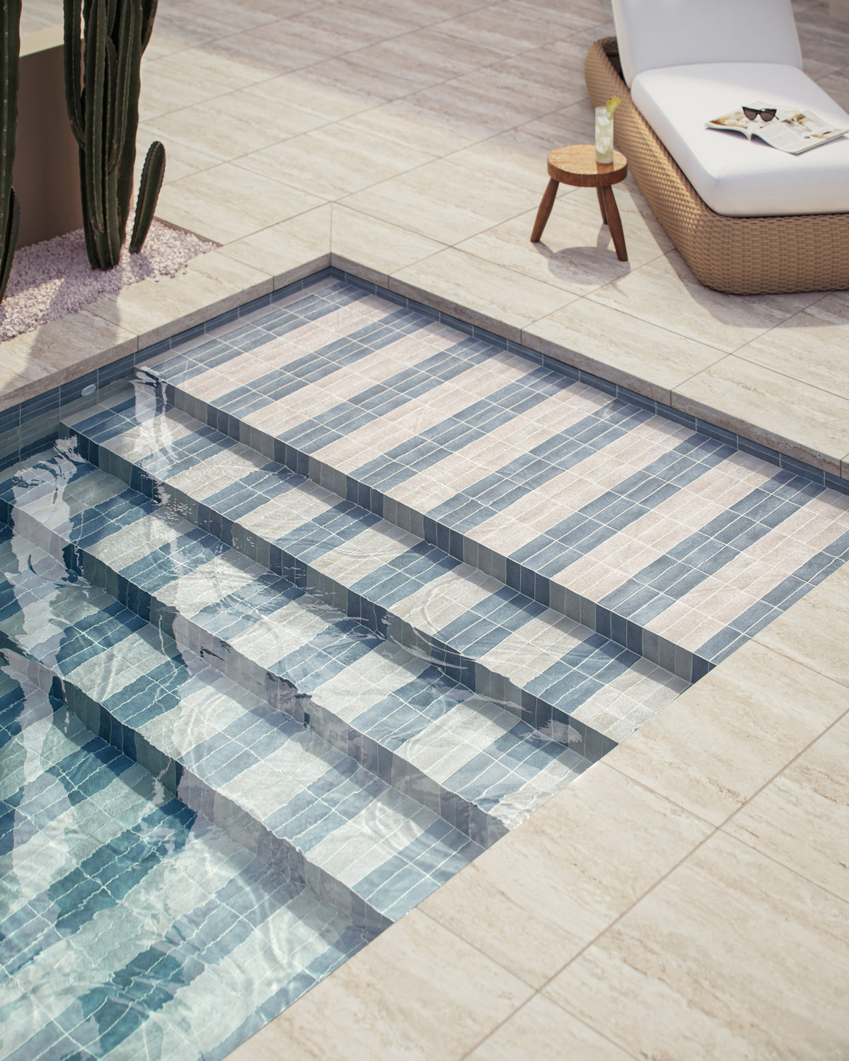 Natasha 2 x 6 Glossy Porcelain Tile in Canvas