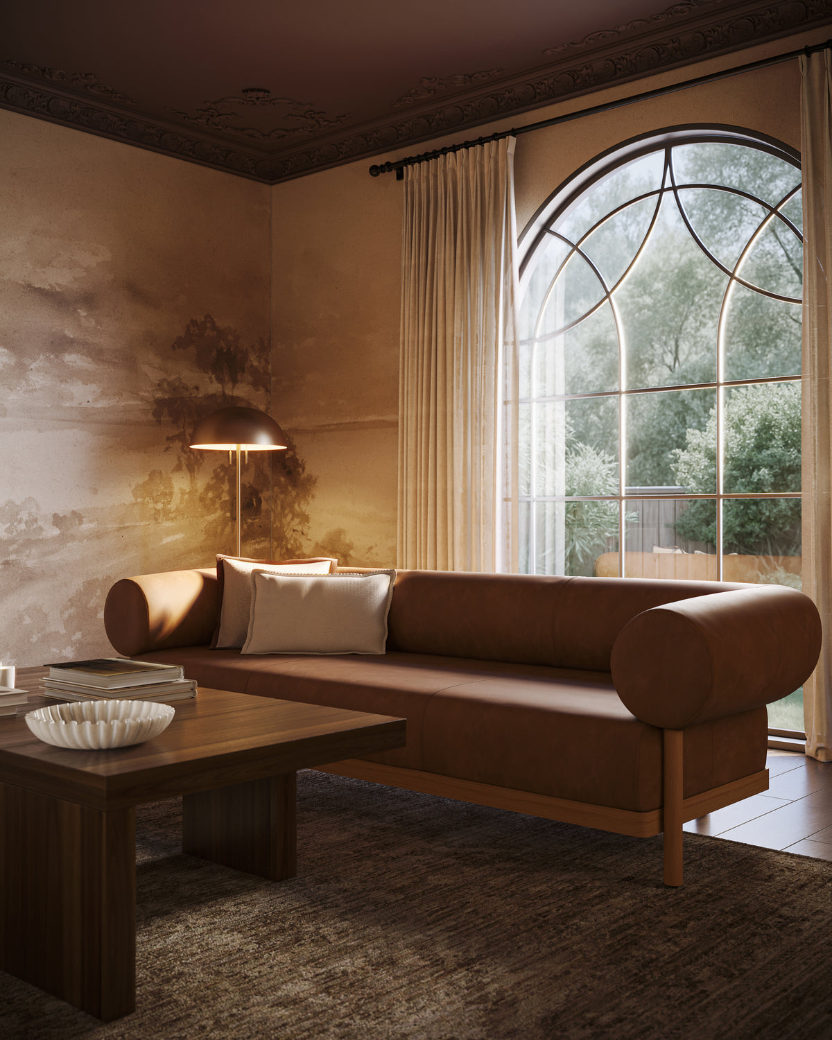 Haverford Rug in Bronze / Oat