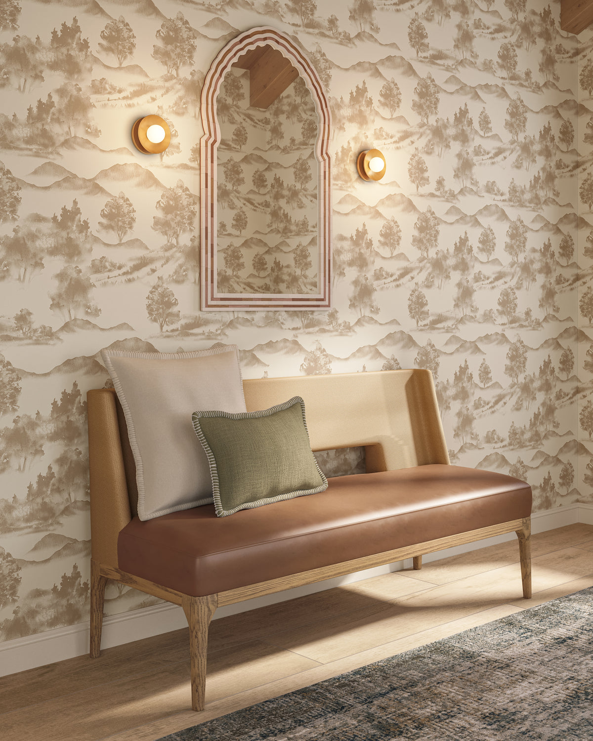 Rue Bath And Vanity Light In Aged Brass